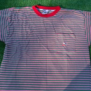 Vintage puma stripe shirt